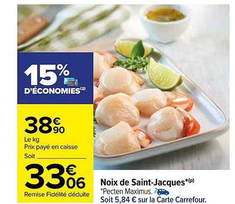 Promo Noix De Saint Jacques Chez Carrefour Icatalogue Fr