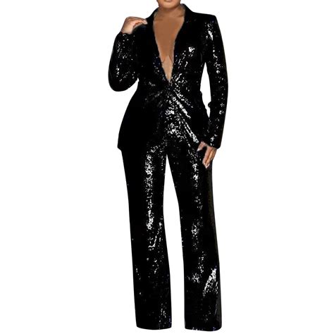 EHQJNJ Festival Outfit Outfits For Women Womens Suits Set Sequin 2