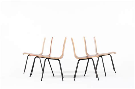 Set Of 6 Ga Chairs By Hans Bellmann For Horgenglarus 1950 For Sale At 1stdibs