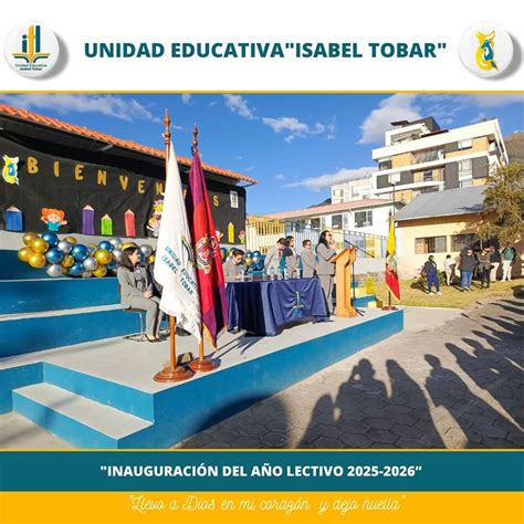 Unidad Educativa Particular Isabel Tobar 🎓📚 📝 ¡𝐈𝐧𝐬𝐜𝐫𝐢𝐛𝐞 𝐚 𝐭𝐮𝐬 𝐡𝐢𝐣𝐨𝐬