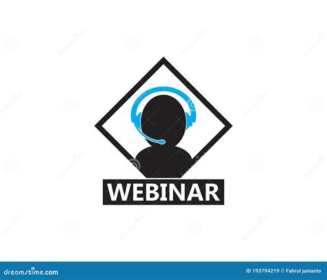 Webinar Icon Logo Design Template Stock Illustration - Illustration of business, vector: 193794219