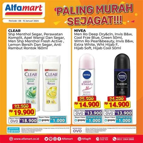 Promo Alfamart Paling Murah Sejagat Januari Beragam Produk