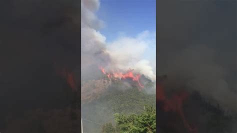 Incendio A Sant Agata Di Puglia Youtube