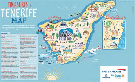 Tenerife illustrated map
