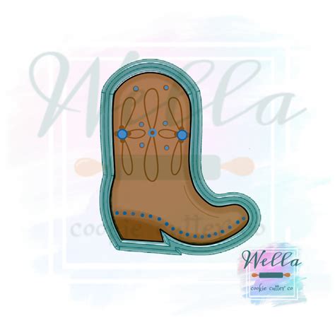 Cowboy Boot Cookie Cutter Cowgirl Boot Cookie Cutter Western Etsy