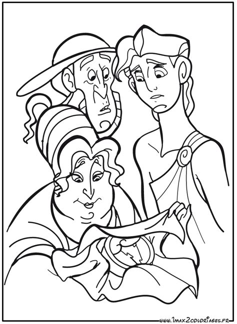 Coloriage Hercule De Walt Disney Alcm Ne Et Amphitryon Les Parents