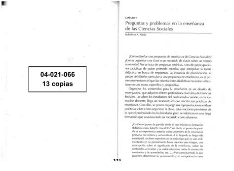 PDF Siede Preguntas y Problemas en La Enseñanza de Las Cs Sociales