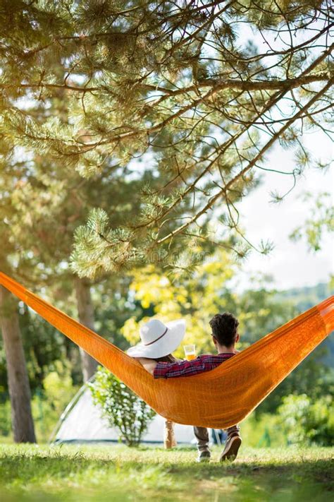 Couple In Hammock Vertical Stock Photo Image Of Ocean Foot 24765810