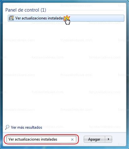 Desinstalar Ocultar Y Restaurar Actualizaciones En Windows 7