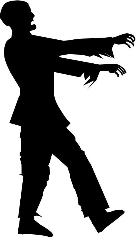 Zombie Silhouette Free Vector Download | FreeImages