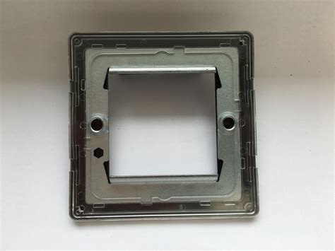 Varilight Flat Plate Screwless DataGrid Plate 2 Grid Spaces Switch