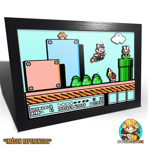 Super Mario Bros Cuadro 3D