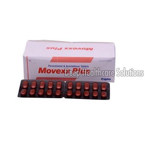 Movexx Plus Tablets Packaging Type Strip At Rs 200 Strip In Nagpur