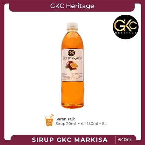 Jual Botol Sirup Minuman Kekinian Rasa Passion Fruit Gkc Heritage Di