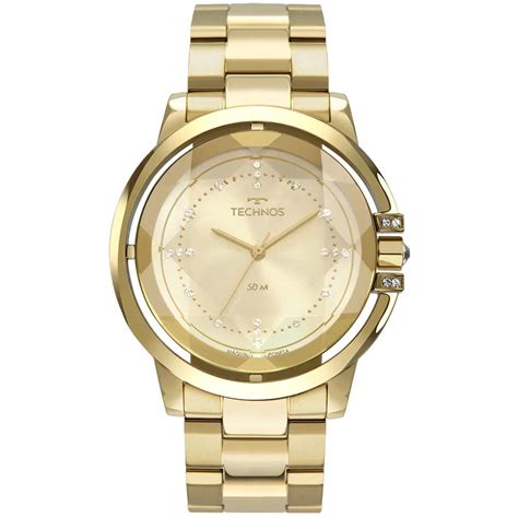 Rel Gio Technos Feminino Crystal Swarovski Mll X Em Promo O