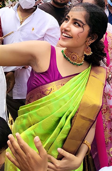 Anupama Parameswaran Events S2 9 Hot Saree Armpit Stills Indiancelebblog
