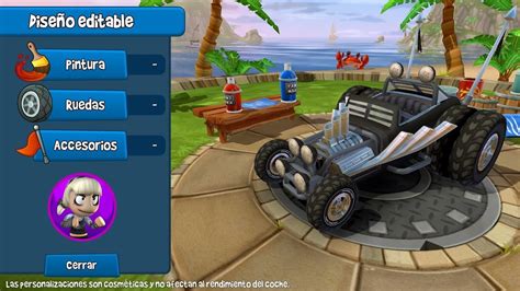 Beach Buggy Racing 2 Waste Rod Diseño Estilo Roxie Roller Android