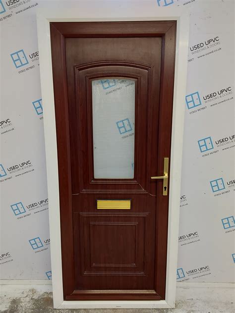 Used Rosewood Upvc Front Door Mm X Mm C D Used Upvc Windows