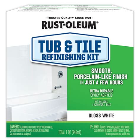 Tub Tile Refinishing Kit Bathtub Coating Rust Oleum