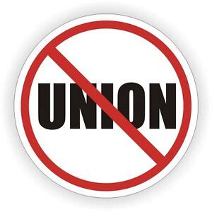 No Union Hard Hat Decal Label Helmet Sticker Helmet Anti Union