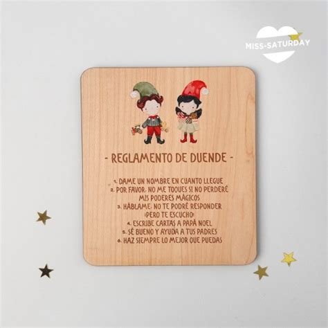 Duende De Navidad Elfo Certificado Buena Conducta Miss Saturday