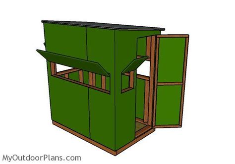 Deer Blind Plans 4x6 | MyOutdoorPlans