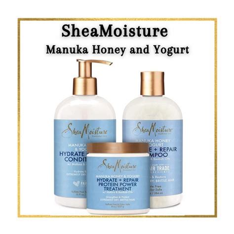 Shea Moisture Manuka Honey Yogurt Hydrate Repair Protein Strong Shampoo