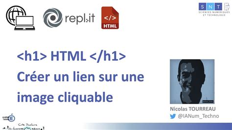 HTML Créer un lien depuis une image vers un autre site Web YouTube