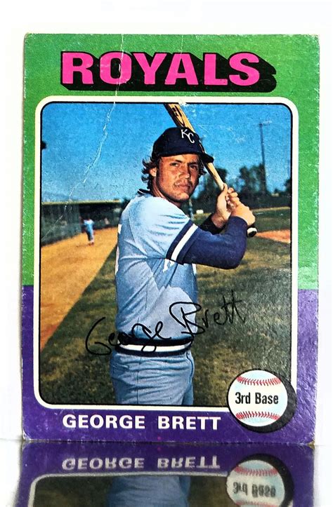 1975 Topps 228 George Brett Rookie Card Well Centered See Image As