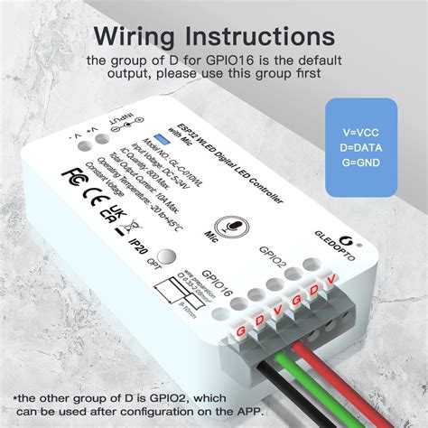 Gledopto Gl C Wl Esp Wled Digital Strip Controller Ft