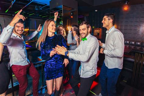 Friends Partying in a Nightclub Stock Photo - Image of girl, group: 148120950