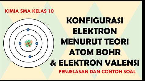 Konfigurasi Elektron Menurut Teori Atom Bohr And Elektron Valensi Kimia