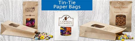 Mod Pac Custom Tin Tie Paper Bags With Or Without Window