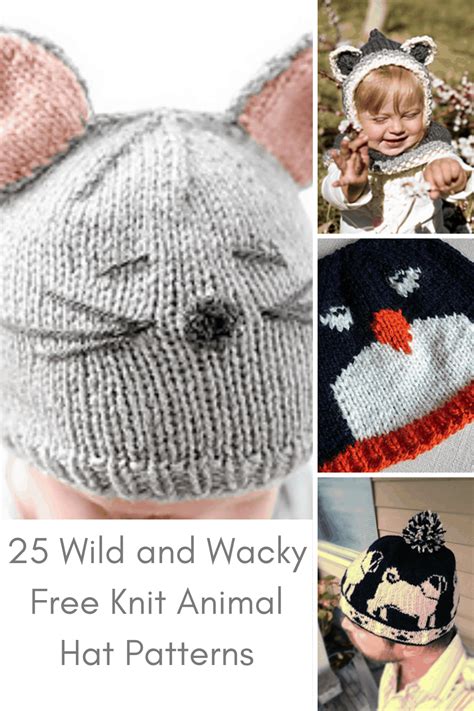 25 Wild And Wacky Free Knit Animal Hat Patterns Love Life Yarn