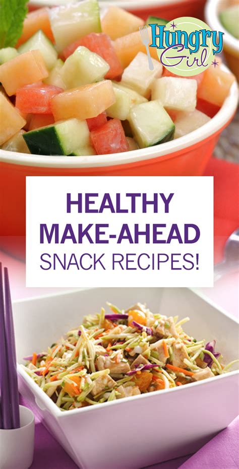 Healthy Make Ahead Snack Recipes