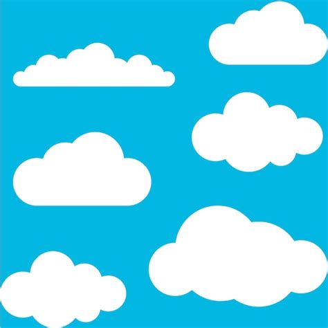 Premium Vector | Blue sky and clouds