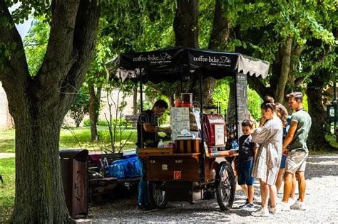 People Relaxing At Mogosoaia Palace Park Near Bucharest Romania 2022