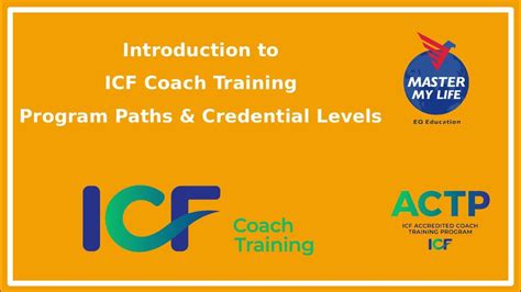 Introduction Of Icf Coach Training Program Paths And Credential Levels