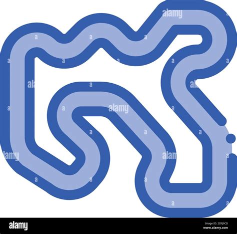 Track Karting Color Icon Vector Illustration Stock Vector Image And Art