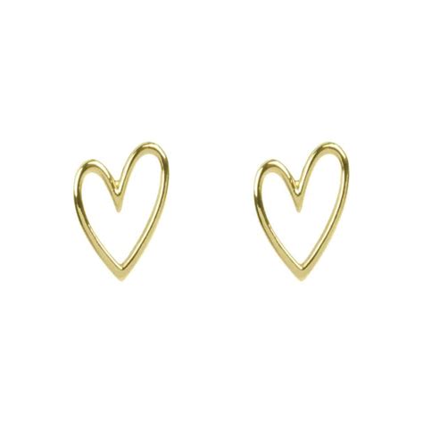 Gold Heart Earrings - Allens