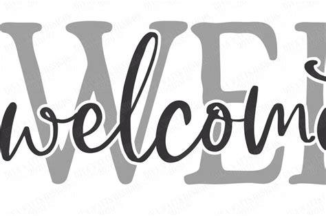 Svg Welcome To Our Home Cutting File Vinyl Stencil Htv Etsy