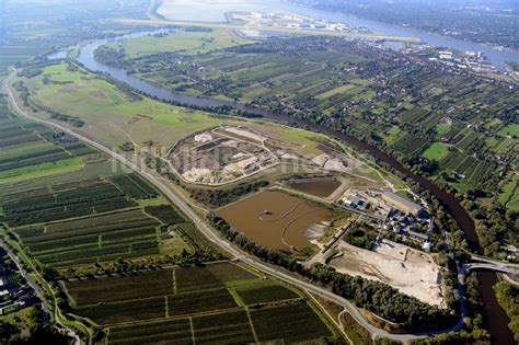 Hamburg Aus Der Vogelperspektive Schlick Deponie Francop In Hamburg