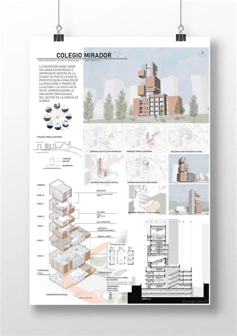 Pin van Ceci Alvarez op Diseño gráfico Architectuur presentatie