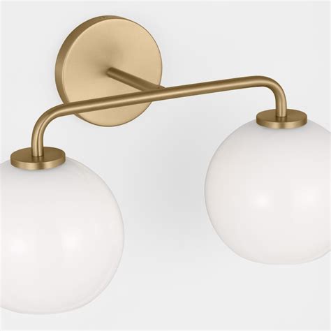 Generation Lighting Orley 175 In 2 Light Satin Brass Transitional Vanity Light 4002582 848 At