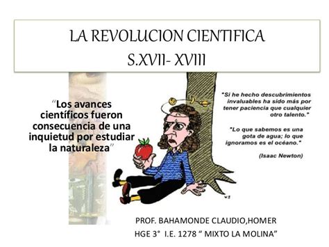 La Revolucion Cientifica En El Siglo Xvii Xviii