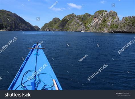 Onboard Traditional Bangka Boat Philippines Island Stock Photo ...