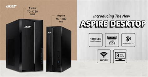 Acer Aspire XC and Aspire TC desktops with 13th Gen Intel CPUs now in ...