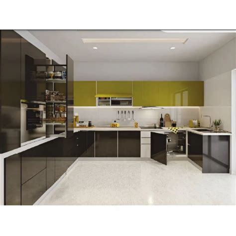 Modern Gi Plywood G Shaped Modular Kitchen At Rs Sq Ft In Erashal