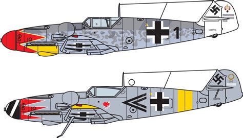 Messerschmitt Bf V Camuflagem De Aeronave Messerschmitt Bf