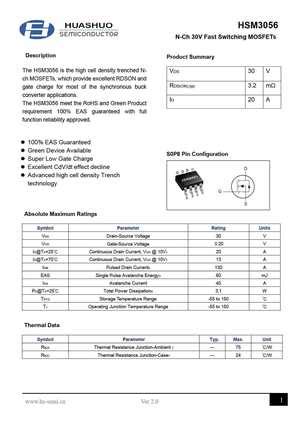 Hsm Mosfet Datasheet Pdf Equivalent Cross Reference Search